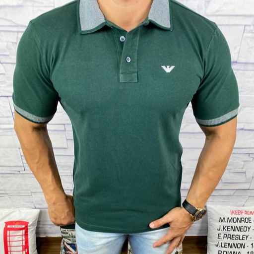 Polo Armani Diferenciada Verde (Imagem Principal)