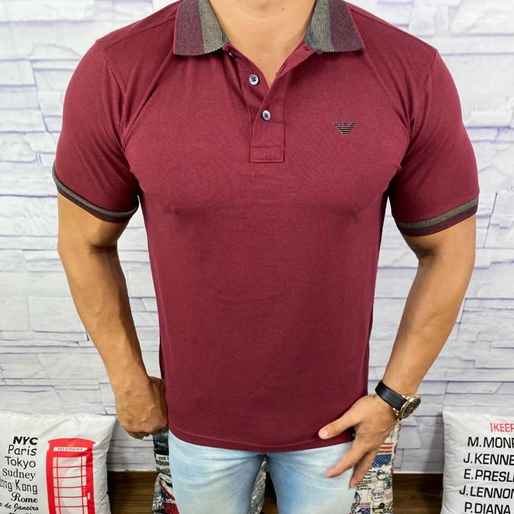 Polo Armani Diferenciada Vinho (Imagem Principal)