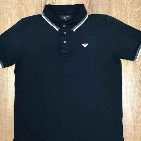 Polo Armani Diferenciada Preto - temos outras cores (Imagem Principal)