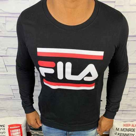 Blusa de Frio Fila - Moletinho Preto (Imagem Principal)