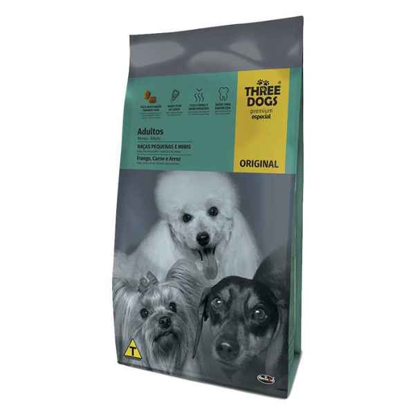 Three dog original adulto pequeno 1kg (Imagem Principal)