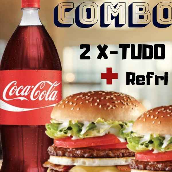 CASAL (2 X-TUDO + COCA 1,5L) entrega grátis (Imagem Principal)