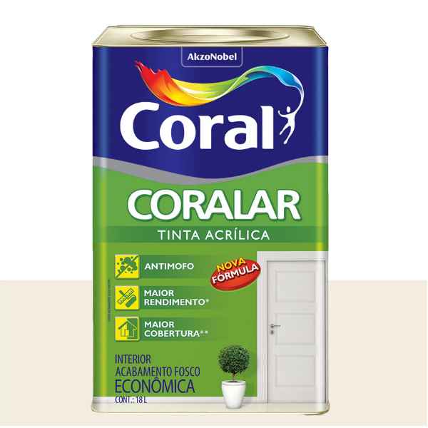 Tinta Coralar Acrilíca Branco Gelo 18 Litros (Imagem Principal)