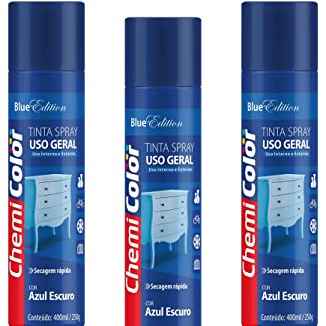 Tinta Spray Chemicolor Uso Geral 400ml Azul Escuro  (Imagem Principal)