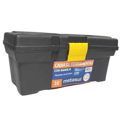 Caixa de ferramentas com bandeja 16” - Metasul (Imagem Principal)