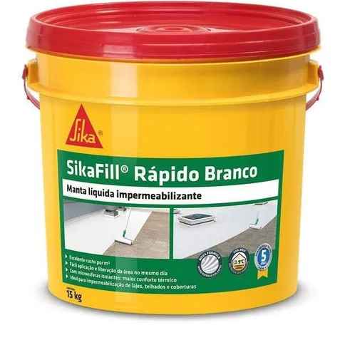 Sikafill Rápido Manta Líquida Impermeabilizante Branco 15kg (Imagem Principal)