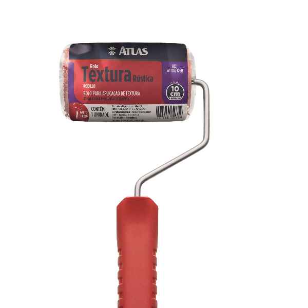 Rolo Textura Rustica Atlas 10cm Cabelo Anjo (Imagem Principal)
