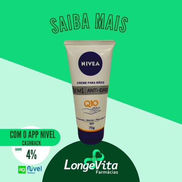 NIVEA CREME PARA AS MÃOS 3 EM 1 - ANTI-IDADE - Q10 (Imagem Principal)