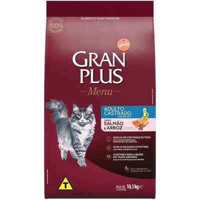 Gran plus Gato Adulto Castrados Salmão e Arroz (Imagem Principal)