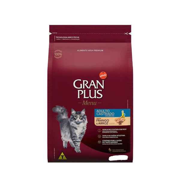 Gran Plus Gato Adulto Castrado Frango e Arroz (Imagem Principal)