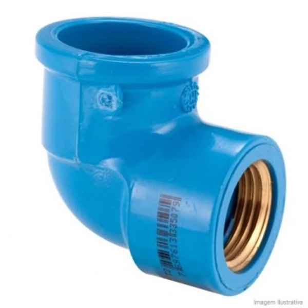 Conexão Joelho PVC Rosca Azul 90° (Imagem Principal)