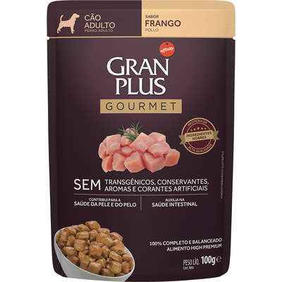 Gran Plus Sachê Gourmet Sabores para Cão Adulto (Imagem Principal)