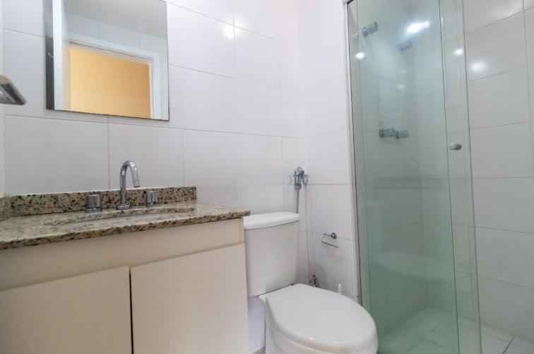 Locação no PARAISO R$3.900, imóvel com 61m2, 2 dormitórios (1 suítes), 1 banheiro e 1 vaga