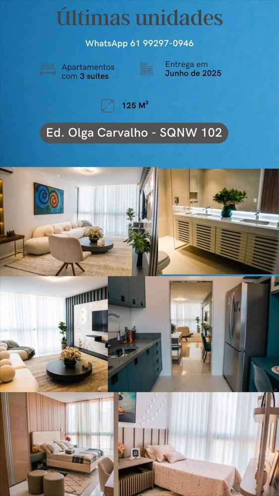 Ed. Olga Carvalho - 3 Suítes - Noroeste