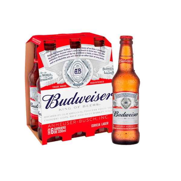 Budweiser Cx c/ 6 unidades - 330ml (Imagem Principal)